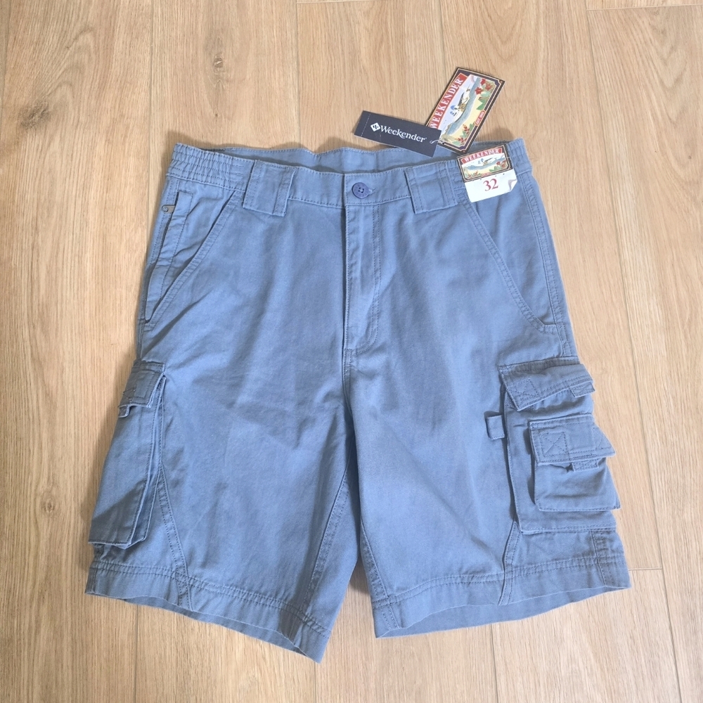 Weekender Men's Cargo Shorts in Slate Blue NWT Size 32